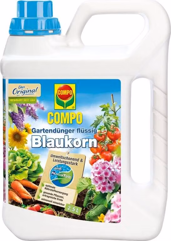 COMPO 12024 Concime da giardino blu per cereali NovaTec liquido 2,5 l