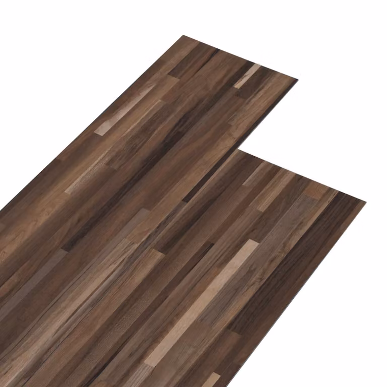 Plance per pavimenti autoadesive in PVC vidaXL effetto legno marrone a righe