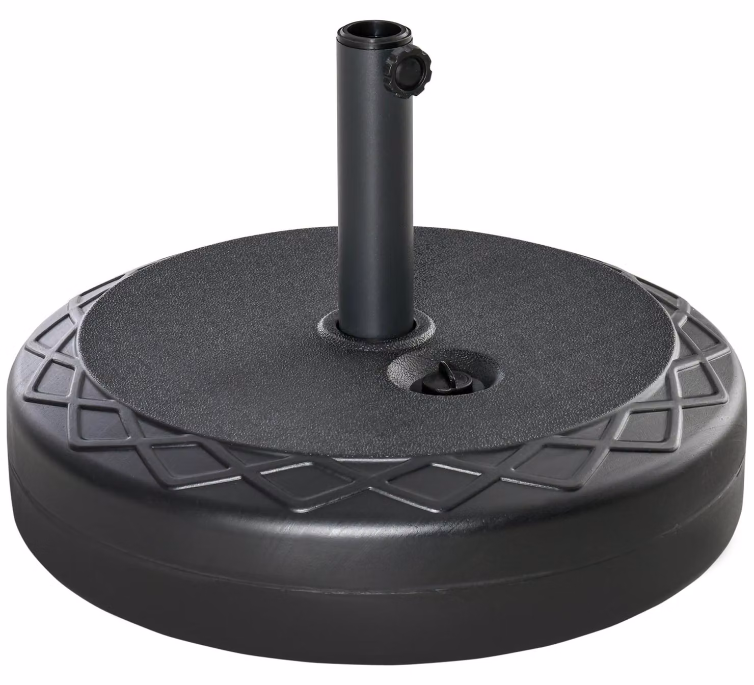 Base per Ombrellone da Giardino Ø55 cm 30 Kg in Plastica Nero