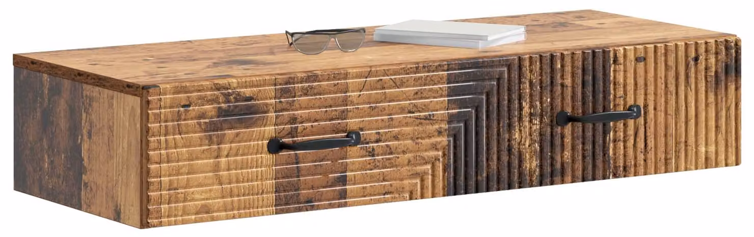 Tavolino da Parete Laterale Legno antico 87,5 x 34,5 x 17 cm