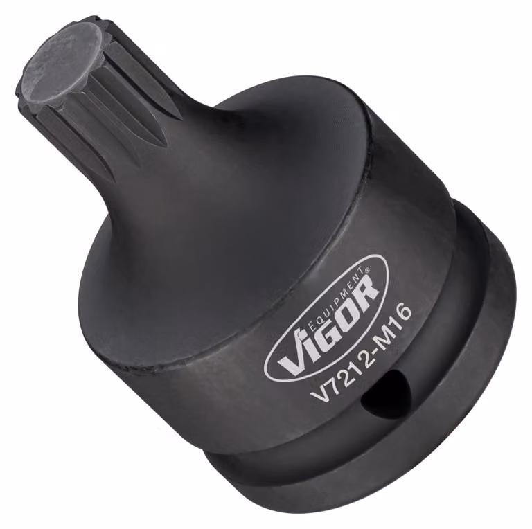 Avvitatore a impatto, inserto per cacciavite V7212-M16, 3/4 di pollice (20 mm), quadrato cavo, profilo dentellato XZN SW M16