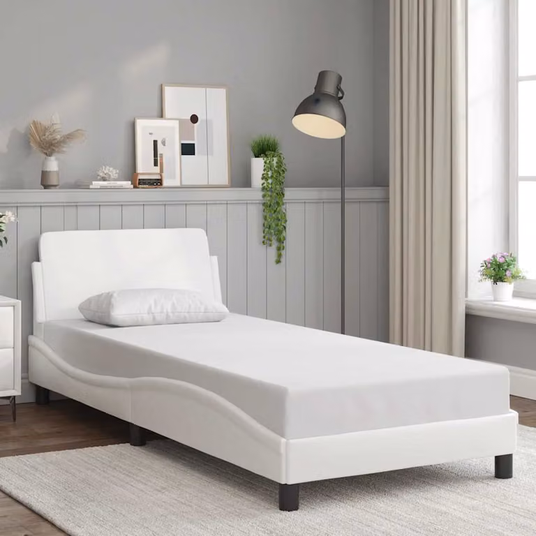 Giroletto vidaXL Dover Bianco in Similpelle L/P: 80 x 200 cm