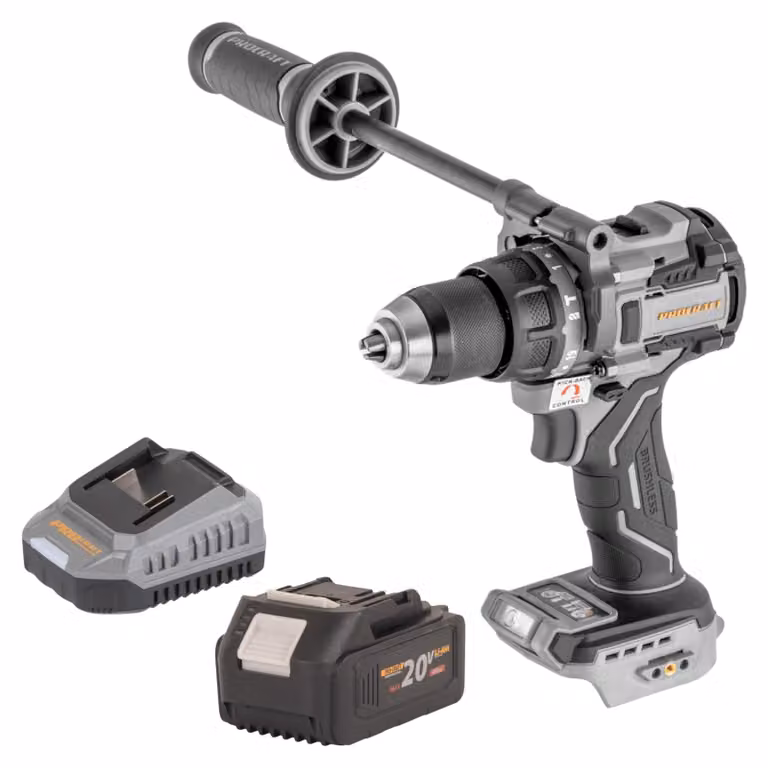 Avvitatore a percussione a batteria ProCraft Industrial CD20C-BB 20 V 120 Nm brushless + 1 batteria da 4,0 Ah + caricabatterie