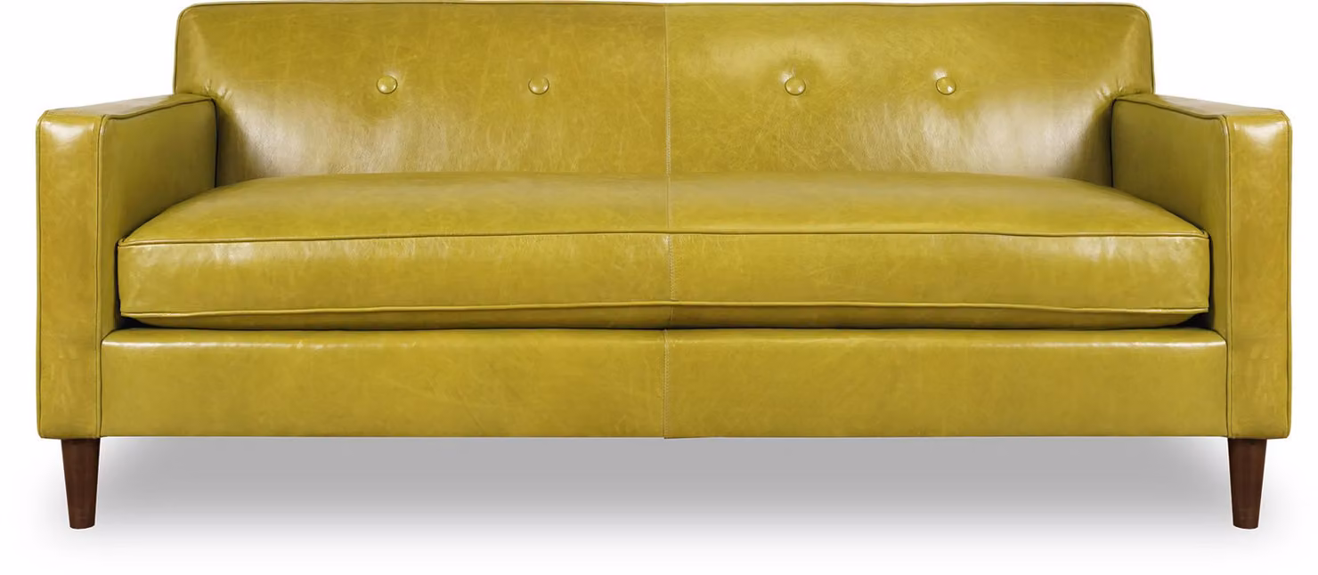 XXL Sofa 3 Sitzer Couch Chesterfield Polster Sitz Garnitur Leder Kalk