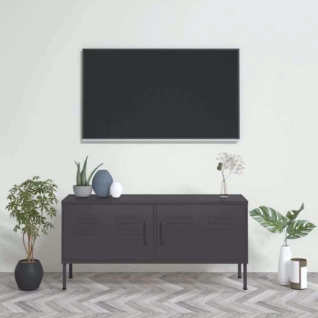 Mobile TV vidaXL in acciaio antracite L: 105 cm, P: 35 cm, H: 50 cm – 1