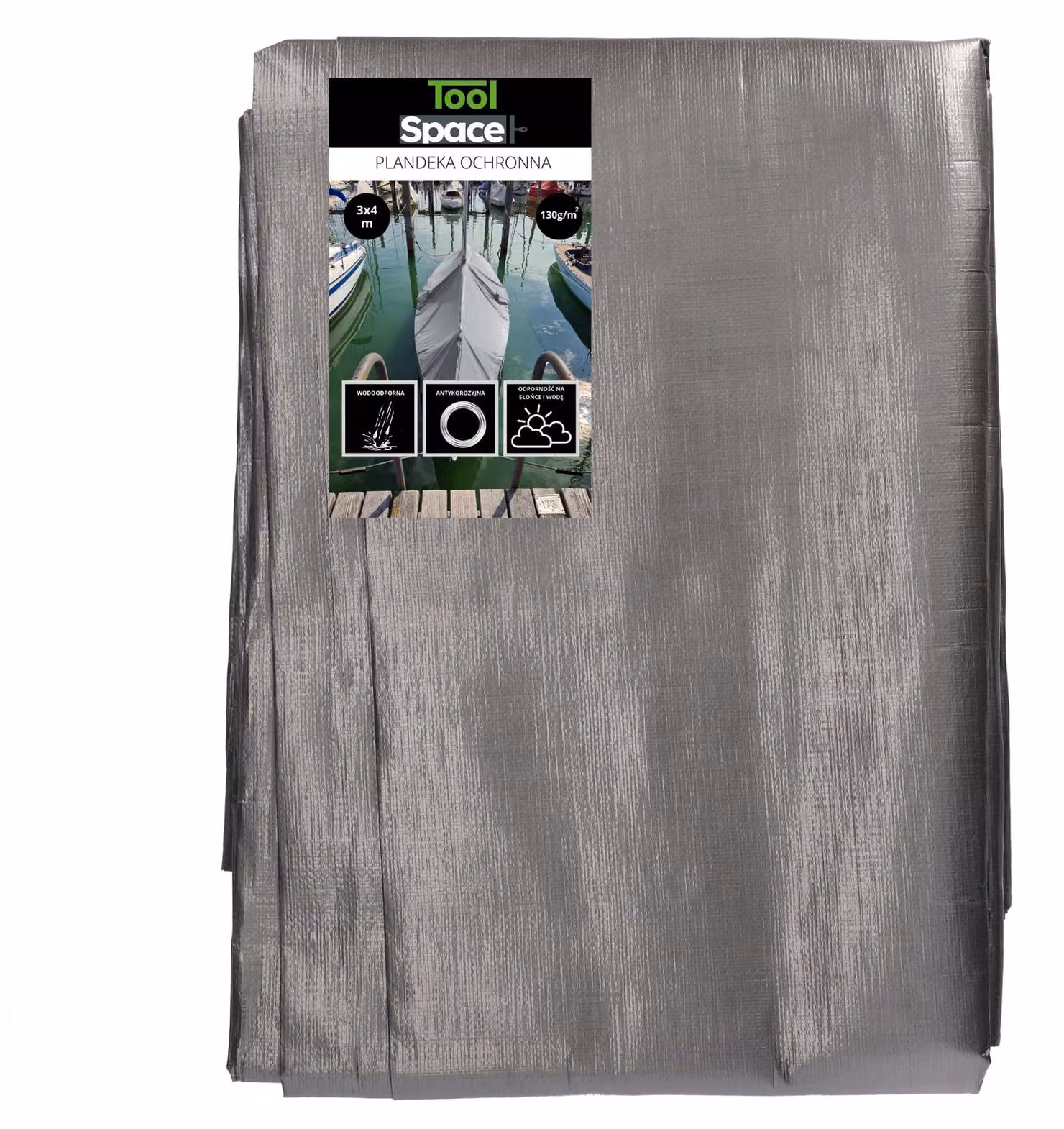Telo impermeabile - 3x4 metri - 130 g/m² - Protezione per giardino e edilizia