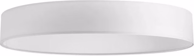 Set Paralume Cilindrico Ideal Lux Bianco con Finitura in Tessuto, Diametro: 90 cm – 1