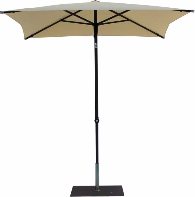 Ombrellone da Giardino 2x2 m Palo Ø38 mm in Alluminio Tessuto Poliestere Trend Ecru