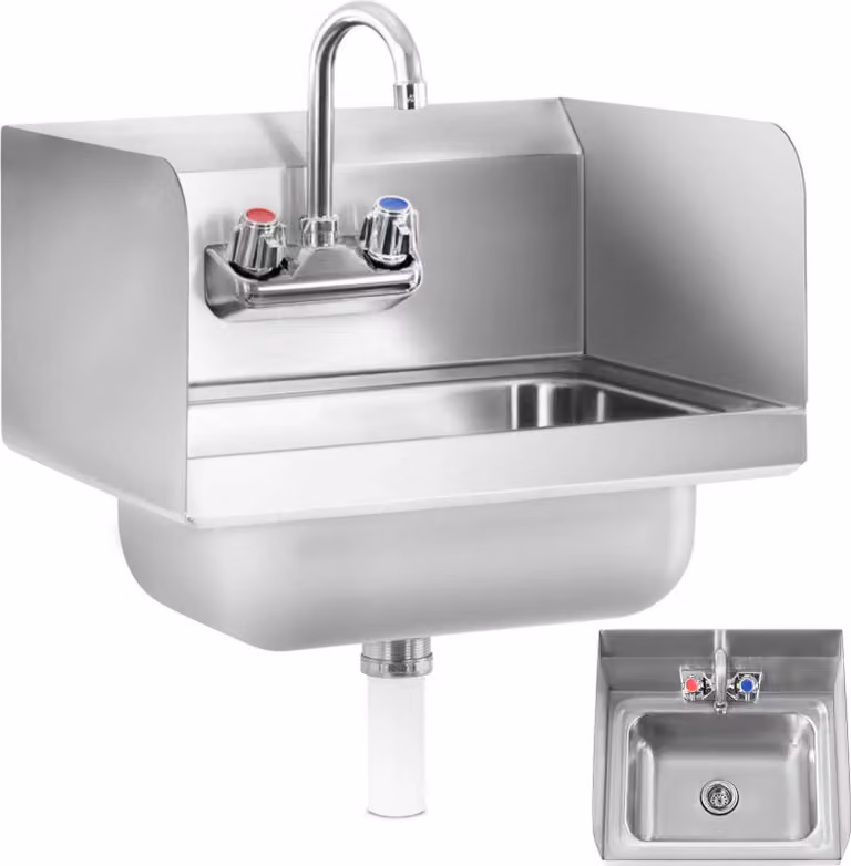 Expondo Royal Catering Lavello in acciaio inox - rubinetteria inclusa