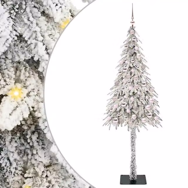Albero di Natale con 300 LED-Luci decorative natalizie Bianco 210 cm PE e Acciaio 582288