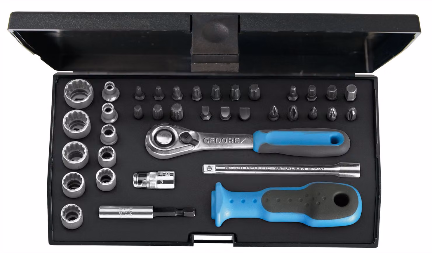 Set di chiavi a bussola da 1/4" - 37 pezzi - D20 KAU-20 Gedore | 4010886877012