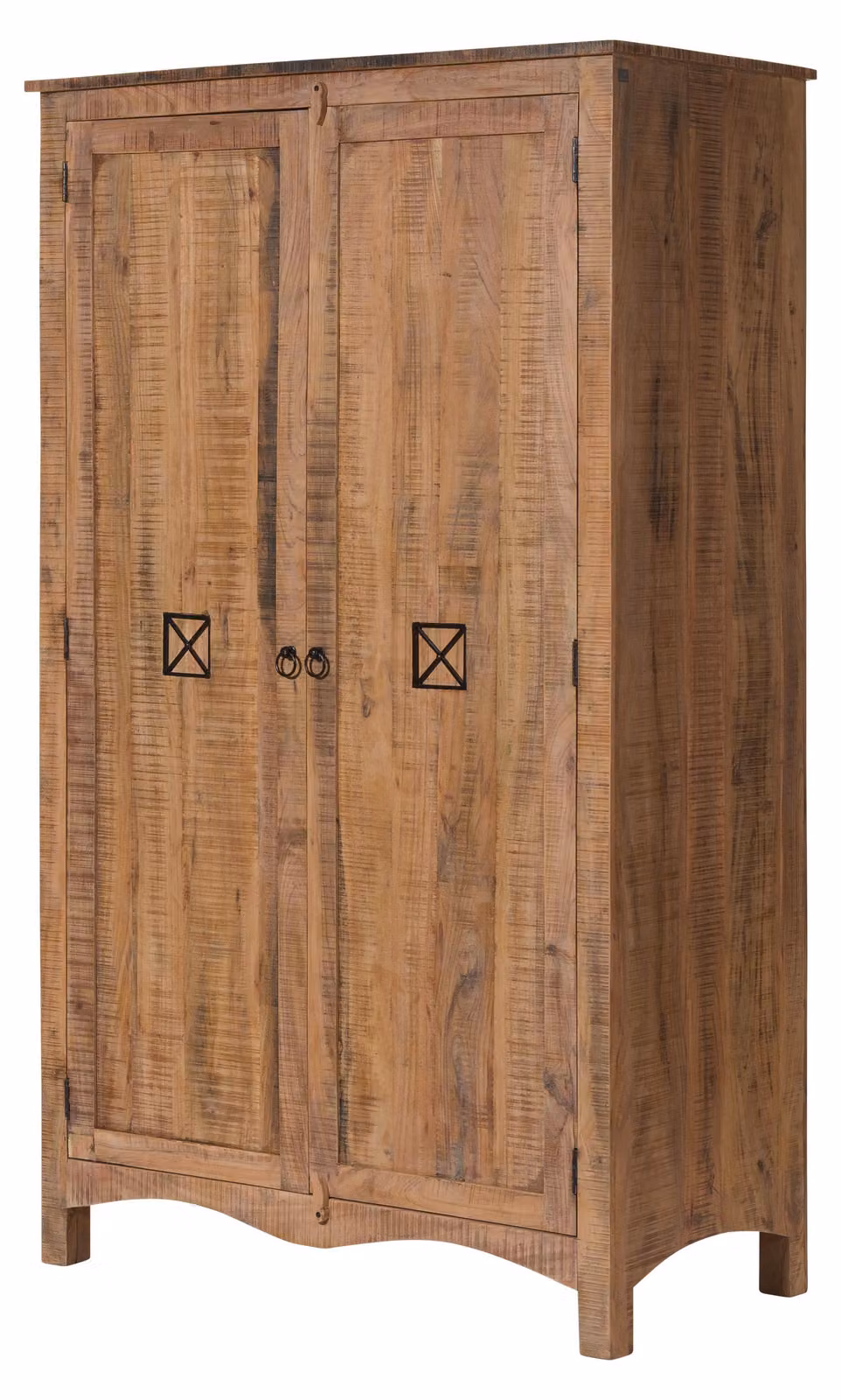 MASSIVMOEBEL24 | Armadio in legno di acacia 118x60x198 finitura naturale protettiva NATURE OF SPIRIT #242