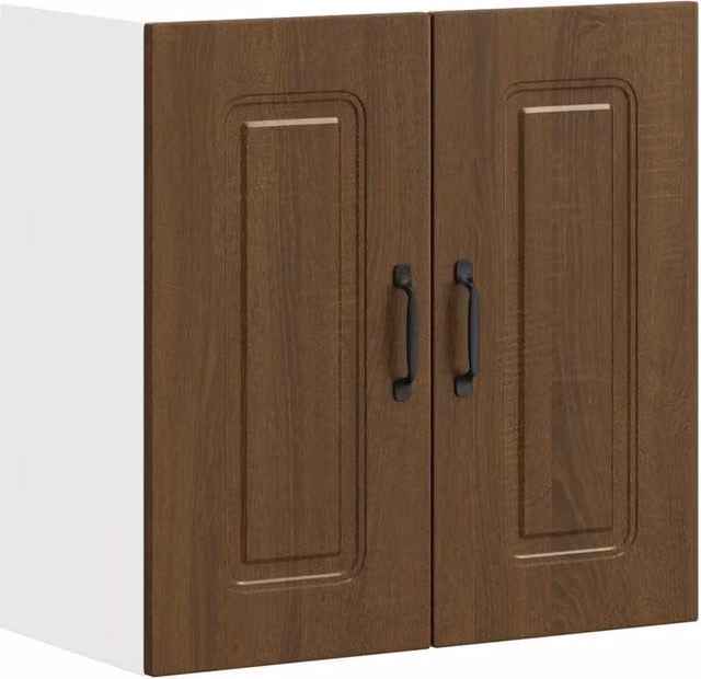 Pensile da cucina Kalmar 60 x 31 x 60 cm ampio spazio contenitivo design moderno legno ingegnerizzato rovere marrone 02_0049989