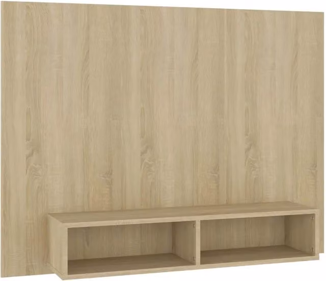 Mobile TV da parete elegante contemporaneo spazio soggiorno 120 x 23,5 x 90 cm in legno multistrato rovere sonoma 02_0047908