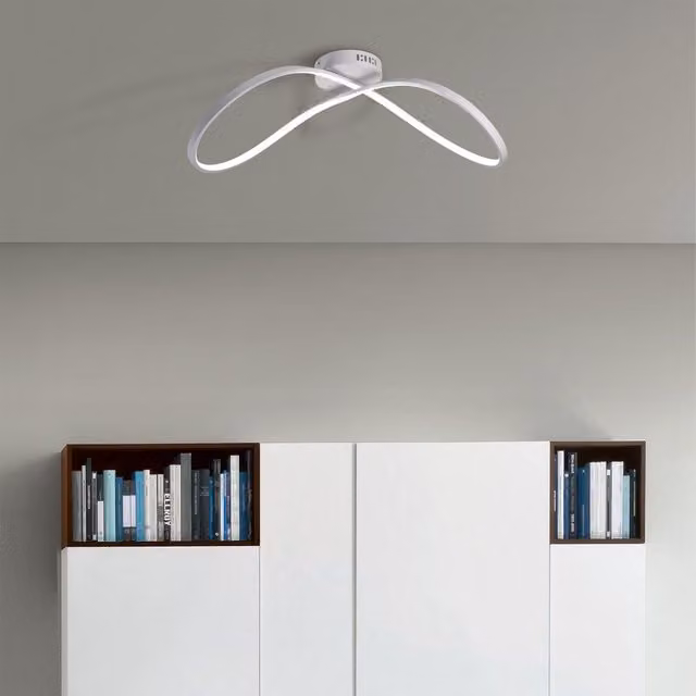 Plafoniera LED Forever NOVECENTO bianca con luce bianca naturale IP20