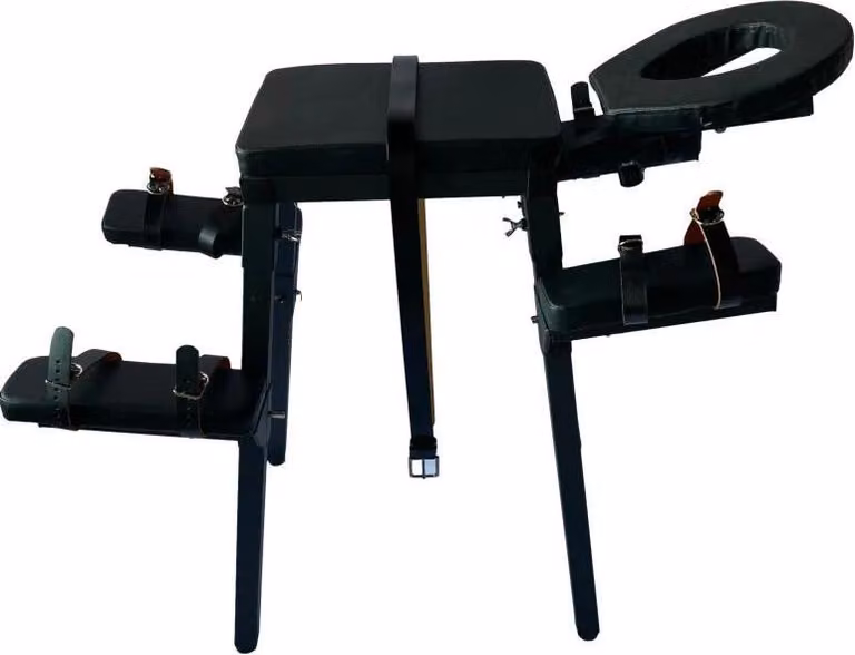 Panca per bondage, robusta struttura in acciaio, design confortevole, sedia per il sesso
