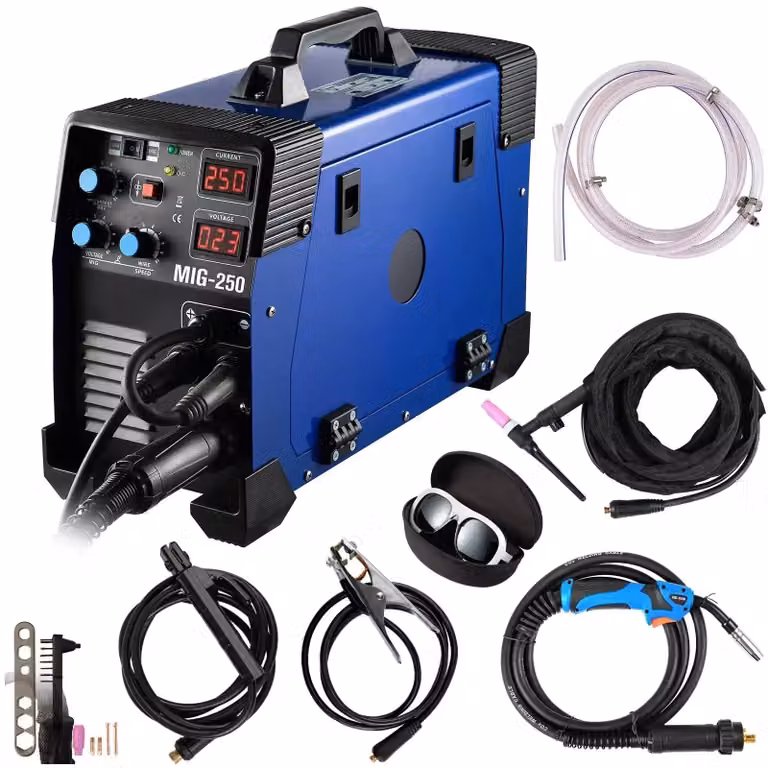 Saldatrice multifunzione 3 in 1, tecnologia IGBT di lunga durata, modello MIG250