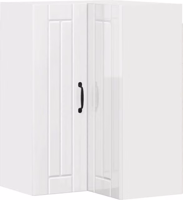 Armadio da cucina moderno e funzionale 57 x 57 x 80 cm in legno ingegnerizzato bianco lucido 02_0054096