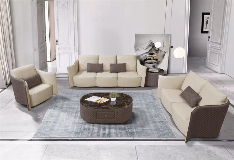 Sofagarnitur 3+2+1 Sitzer Set Design Sofa Polster Couchen Couch Modern Luxus