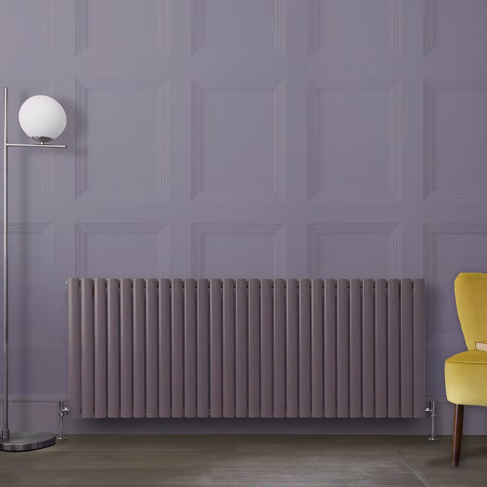 Radiatore di Design Orizzontale Viola (Dahlia Viola) - 635mm x 1647mm - Pannello Doppio  - Revive