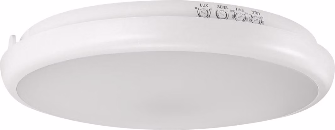 Strühm 04335 Plafoniera per esterni "EDYTOR LED C MVS" con rilevatore di movimento, IP65, 15W, 1520lm, bianco neutro