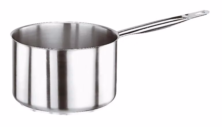 Casseruola Media Serie 1000 in acciaio inox con un manico per induzione, diam.16cm