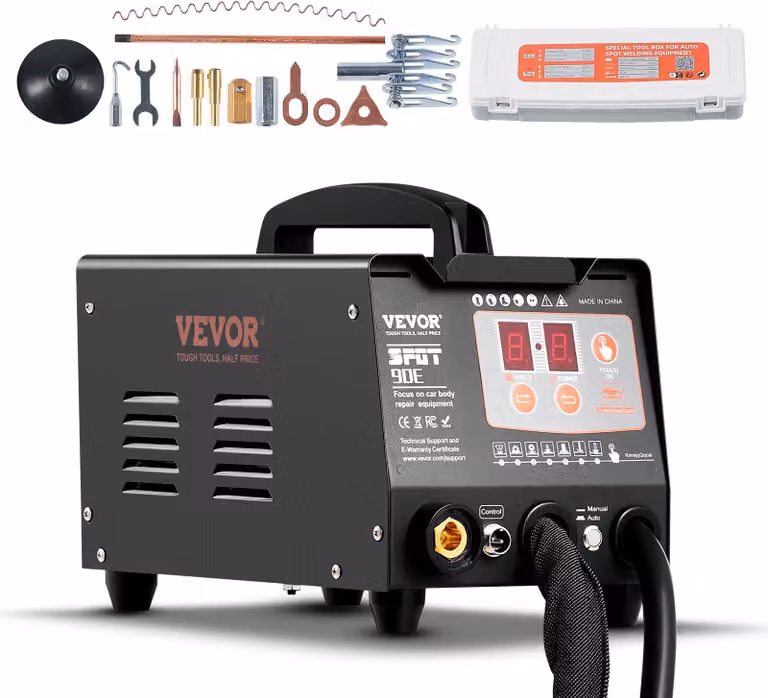 Spotter per ammaccature 3kW Saldatore a punti Kit per la riparazione delle ammaccature 2 pistole di saldatura
