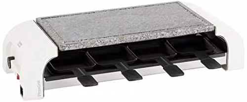 Stöckli Barbecue Pizza for 8 Hot 'Stone Bianco, Pietra Naturale Piastra Grill, Multifunzione ionelles Tavolo Piano, 0028.72hs