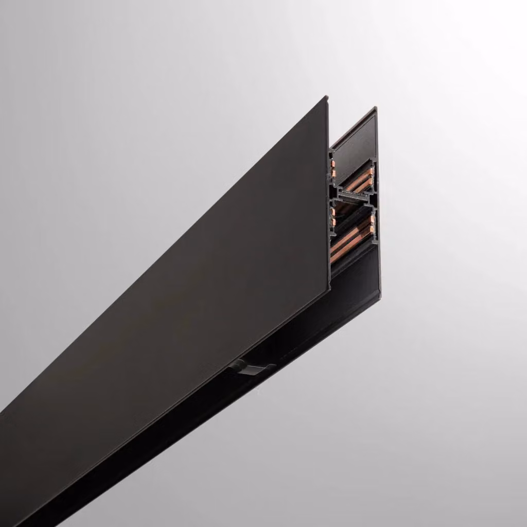 Sistema Lineare Ego Ideal Lux, Binario Dimmerabile in Metallo Nero, L: 100 cm – 2