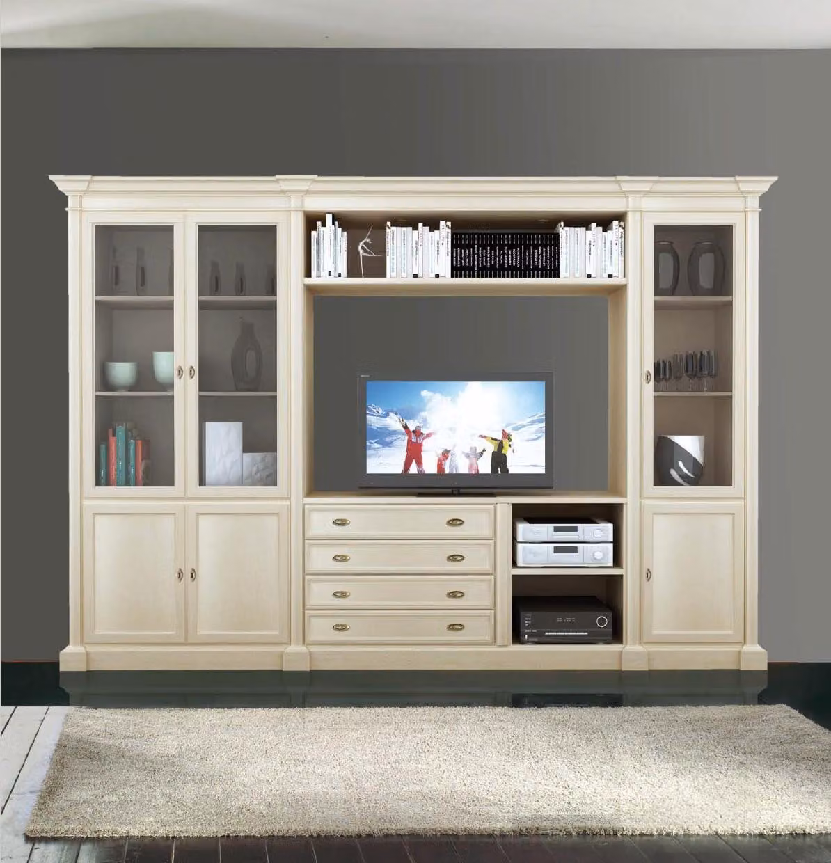 Tv Schrank Wandschränke Regal Holz Wohnzimmer Möbel Wohnzimmer Wandregal
