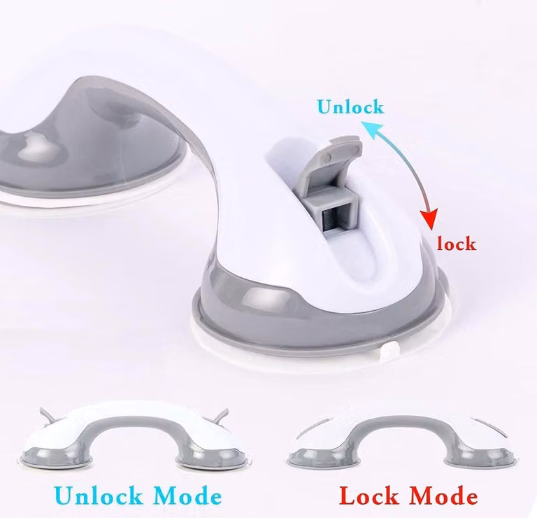 Maniglia da 30 cm per doccia, ventosa per il bagno – 2 pezzi, maniglie di sicurezza per il bagno e la doccia, indispensabili