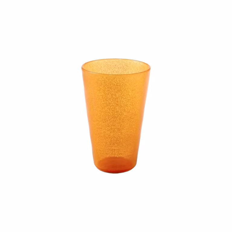 Bicchiere alto da bibita Memento Synth metacrilato, Mandarino, 6 pezzi