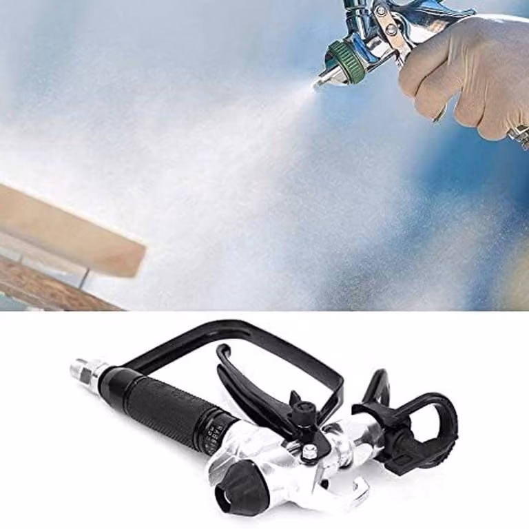 Pistola a spruzzo professionale ad alta pressione, con tecnologia senza aria, realizzata in ottone e zinco galvanizzato, dotata di ugello 517, con pressione di aspirazione fino a 3600 PSI