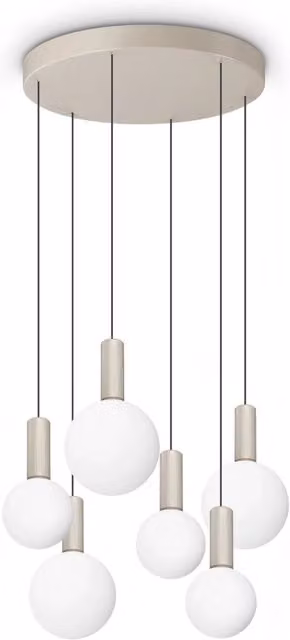 Lampadario Odeon Bianco LED 39W Luce Calda 3000K Dimmerabile Ideal Lux