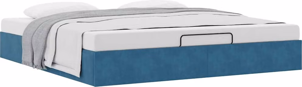 Struttura Letto Pouf senza Materasso 180x200 cm in Velluto