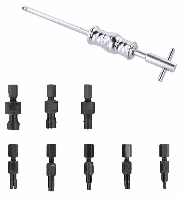 Set di utensili per la lavorazione interna, 9 pezzi, compatibile con fori da 8 a 32 mm, realizzato in acciaio ad alto tenore di carbonio, include una custodia, design intuitivo