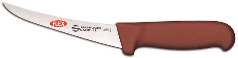 Coltello disosso curvo flessibile, lama cm 15, linea Barbecue