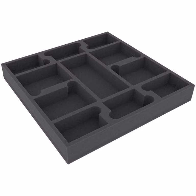 Inserto in schiuma 295x295x40 mm per accessori da giochi da tavolo