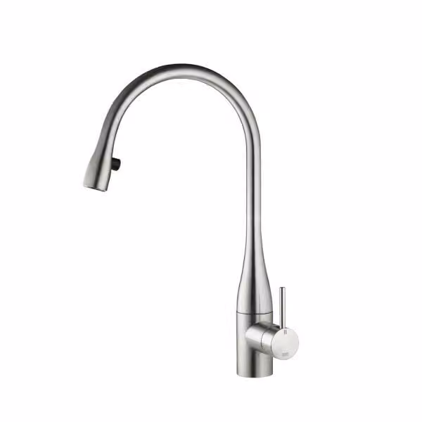 KWC Eve 4, miscelatore per lavello, acciaio inox, alta pressione