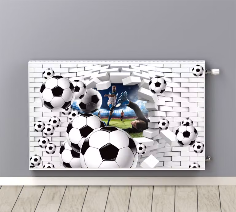 Mascheratura Tappetino magnetico per radiatore Palline 3D Sport 60x100cm