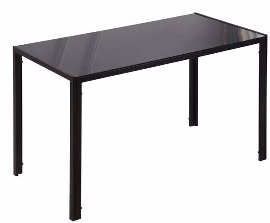 Tavolo da cucina grande - cucina moderna - 120 cm x 60 cm x 75 cm - nero