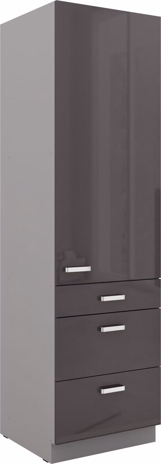 Colonna cucina 60 Bianca grigio lucido + blocco cucina grigio blocco cucina grigio