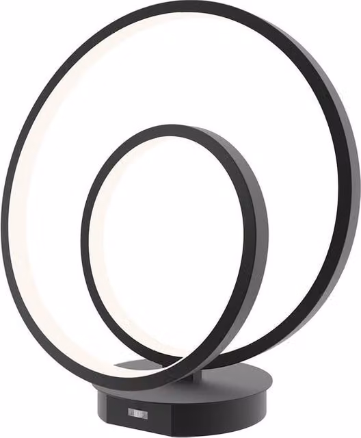 Lampada da tavolo LED Lieve nera con luce d'ambiente design e 3 temperature di colore