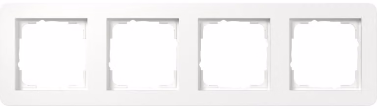 Gira cover frame 4f Gira E1 bianco puro m 0214151