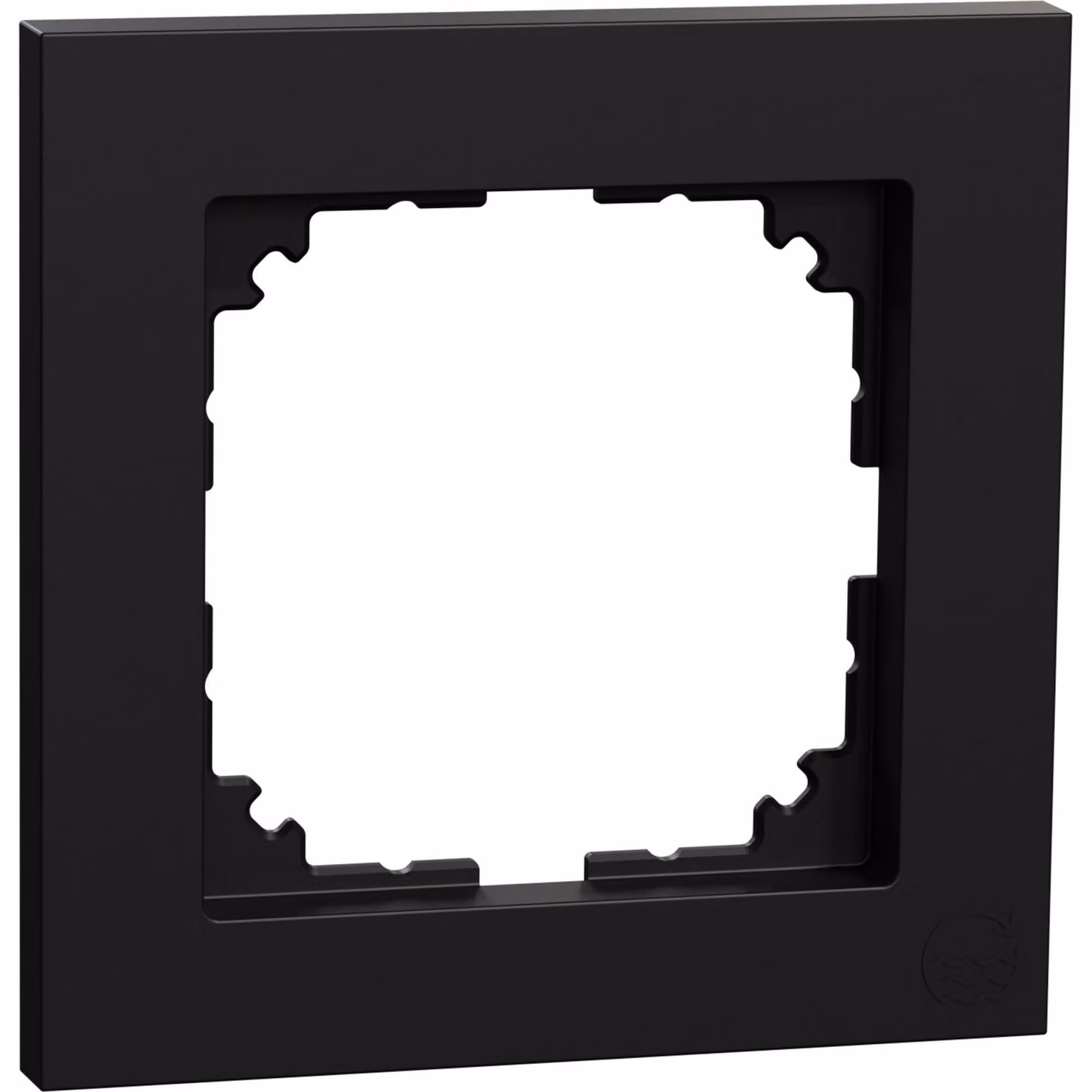 Merten MEG4010-3603 Telaio di copertura, singolo M-Nero puro/opaco