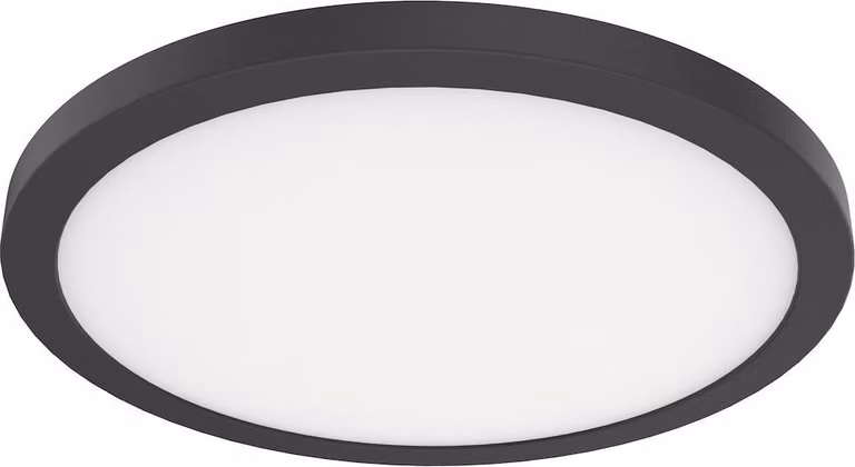 Plafoniera Evora Nera Round 18W 3CCT