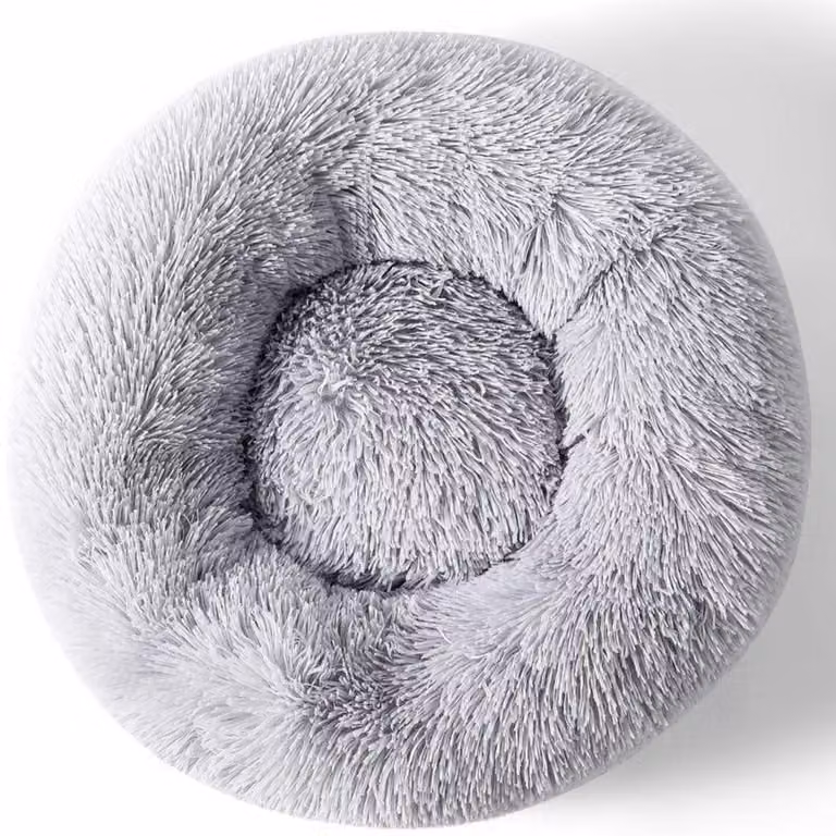 Cuccia a forma di ciambella per cani, morbida, adatta a animali domestici fino a 5 kg