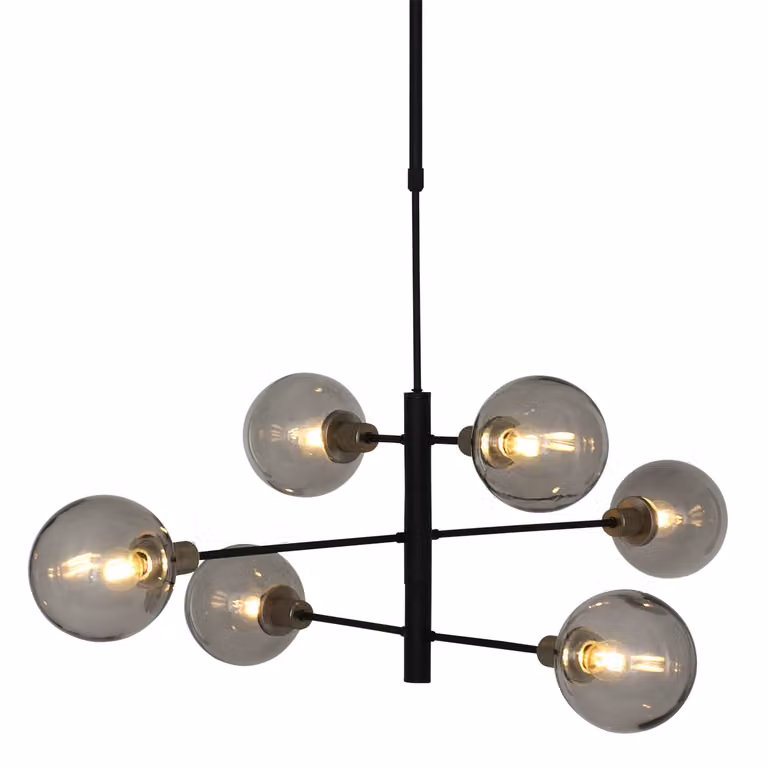 Lampada a sospensione - nero - Constellation - vetro metallo - Ø 105cm - E14 - 2709ZW - Steinhauer