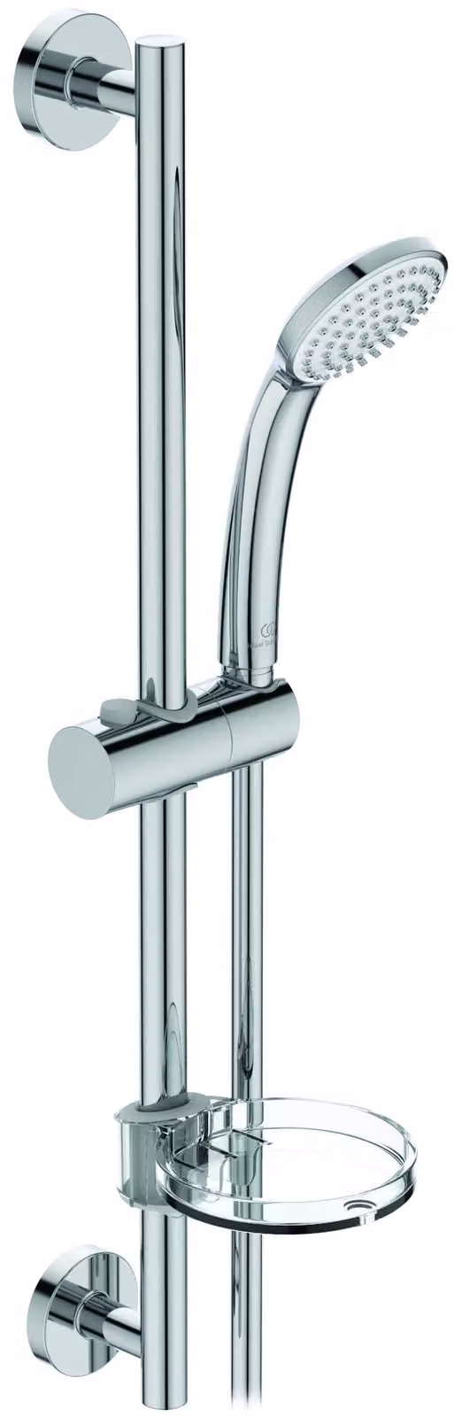 Set doccia con barra porta-doccia da 60 cm, 1/3 funzioni, cromato