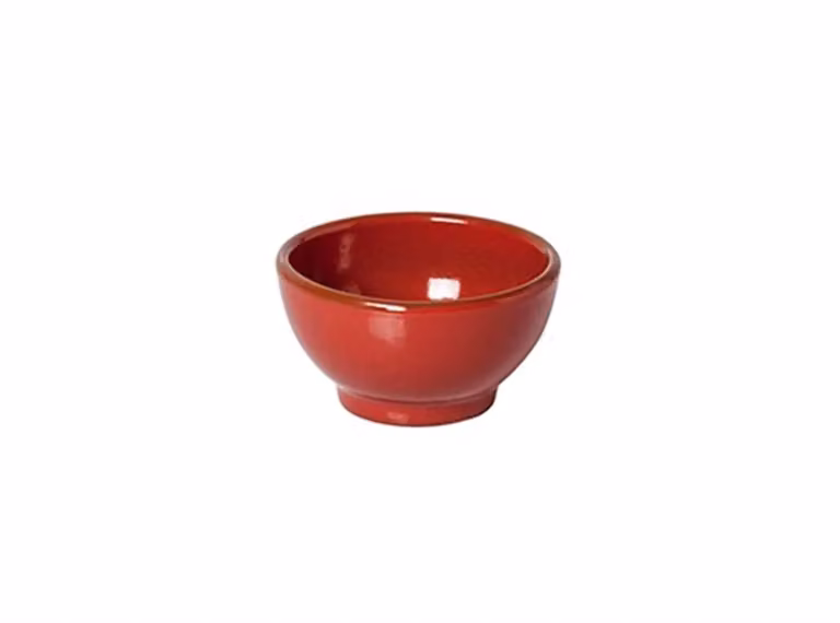 Bacinella per pinzimonio in terracotta colore rosso 6 pezzi